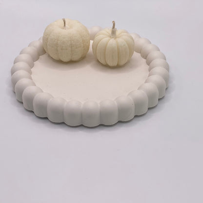 Round tray - White