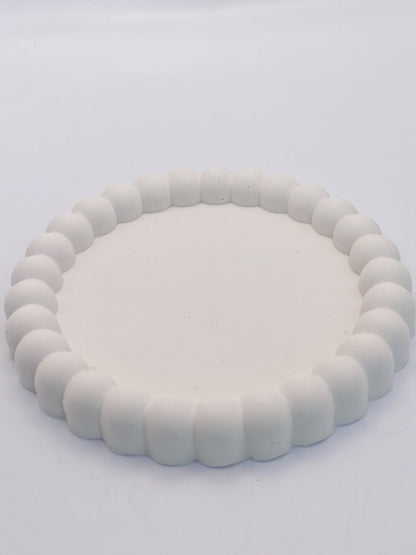 Round tray - White